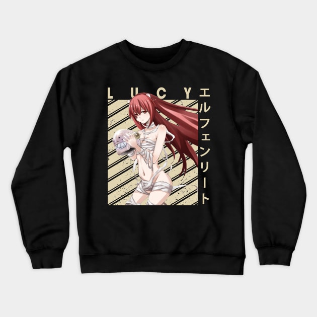 Elfen Lied Unbound Captivating Panels And Pages Crewneck Sweatshirt by Super Face